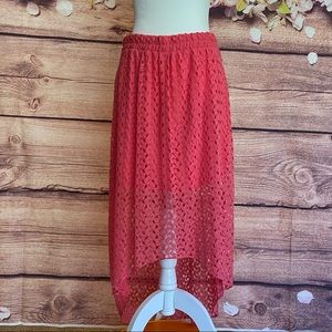 No Boundaries Juniors XL Salmon Skirt